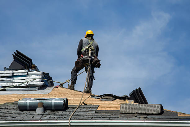 Professional Metal Roofing technician working in Westport, NC